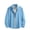 Sky Blue, variant on MOJOGO Men's Button Down Shirts Casual Long Sleeve Shirt Summer Breathable Cotton and Linen Tops with Chest Pockets L