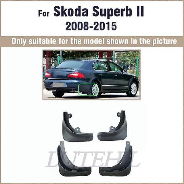 Exquisite Mud Flaps For Skoda Superb 2 2008- 2015 2009 2010 2011 2012 Mudflaps Splash Guards Mud Flap Mudguards Fender Front Rear Styling