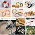 thumbnail image 6 of Blank Core Ring Titanium Steel Grooved Finger Ring Round Empty Blank Ring for Inlay Resin Ring Handmade Ring Jewelry Making Gift for DIY Rainbow Color, 6 of 9
