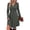 46# Dark Green, variant on Casual Dresses for Women Wrap V Neck Ribbed Petite Mini Dress Surplice Neck A Line Fall Work Dresses
