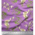 thumbnail image 1 of Soimoi Poly Georgette Fabric Leaves & Flower Decor Fabric Printed Yard 42 Inch Wide, 1 of 1
