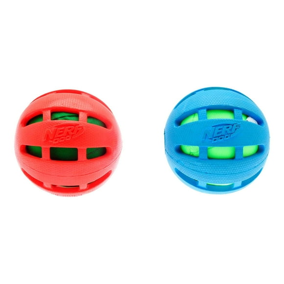 Pelota Masticable Para Perro Nerf Caucho Y Tela