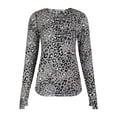 thumbnail image 5 of ClimateRight by Cuddl Duds Women's Warm Stretch Fleece Long Sleeve Crew Neck Thermal Base Layer Top, Sizes XS to 4X, 5 of 5