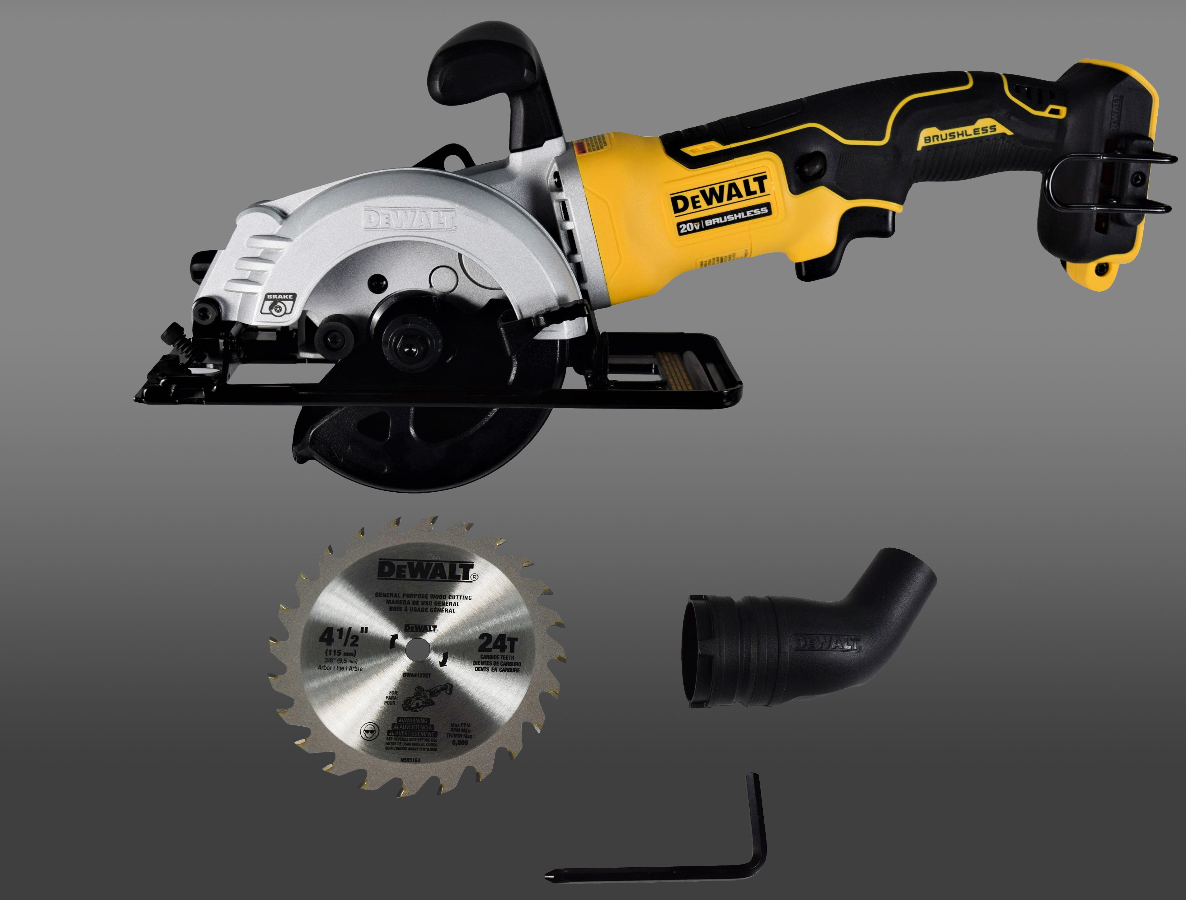 DeWalt DCS571B 20V Cordless Brushless 4.5" Circular Saw (Tool Only