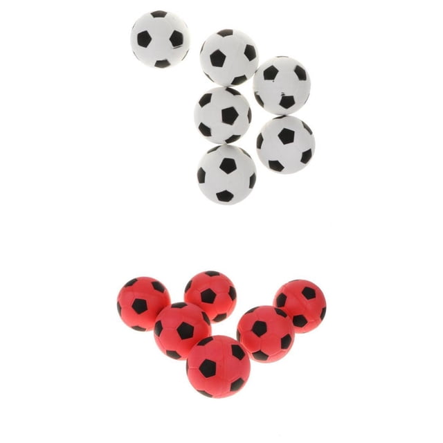 12 Unids Mini Fútbol Suave de 2.4 Pulgadas para Brindarles a Hijos o Mascotas un Sinfín de Horas de Interacción y Ejercicio - Blanco / Rojo Zulema EVA esponja bolas hinchables
