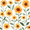 Sunflowers and Leaves Pattern, variant on Yayeee Faucet Mat for Kitchen Sink 14.7" Diatomite Long Splash Guard Pad, Flowers and Leaves