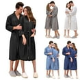 thumbnail image 4 of Seductiva Clearance Robes for Women Couple Long Cardigan Hotel Home Wear Bathrobe Bathrobe Bathrobe Nightgown Soft Lightweight, 4 of 8