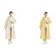 thumbnail image 1 of Impermeable largo con cordón de EVA para adultos, hombres y mujeres (beige)., 1 of 7