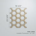 thumbnail image 3 of Ekena Millwork 15 1/2"W x 23 3/8"H x 1/4"T Large Westmore Decorative Fretwork Wood Wall Panels, Alder, 3 of 18
