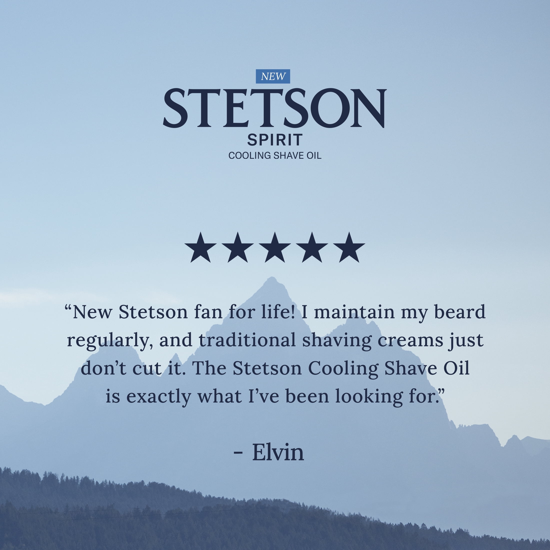 Stetson Spirit Cooling Shave Oil for Men 4.0 fl. oz.