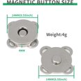 thumbnail image 2 of 20 pares de botones magnéticos a presión ciruela cierres magnéticos para bolsos, bolsos, ropa, bolsos, álbumes de recortes, cierres magnéticos para monedero (14 mm) (plata), 2 of 5
