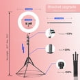 thumbnail image 5 of 55W18 45cm Ring Light Kit [ Version] 6700K Dimmable LEDRinglightTripod Stand Dual Phone Holder for  Selfie Makeup LashTattoo Studio Lighting Painting,Photo Video Recording (), 5 of 7