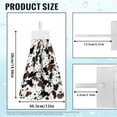 thumbnail image 7 of ZIATUBLE Cow Print Dish Towel Hand Towels Elastic Hanging Kitchen Towel with Snap Button Hand Towels for Kitchen and Bathroom Easy to Clean Hanging Kitchen Hand Towels Decoration, 7 of 7