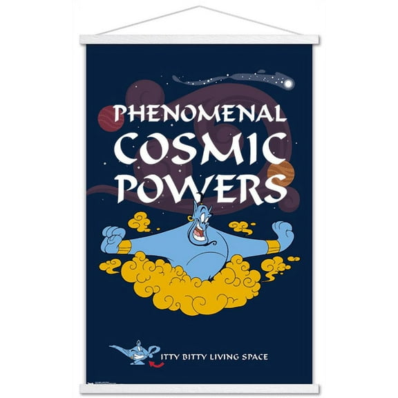 Disney Aladdin - Cosmic Powers Wall Poster with Wooden Magnetic Frame, 22.375" x 34"