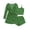 Green Christmas Pattern, variant on Pajamas for Women Set 3 Piece Lounge Set Soft Pajama Sets Waffle Knit Tank Top and Shorts Cardigan with Pockets