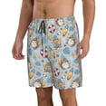 thumbnail image 2 of Goofa Summer Time With Gnome Printed Mens Swim Trunks Summer Quick Dry Short Beach Swimwear Bathing Suits-Small, 2 of 9