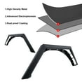 thumbnail image 4 of WOLFSTORM Rear Fender Flares for 2018-2022 Jeep Wrangler JL JLU Powder Coated Steel 2PCS, 4 of 9