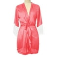 thumbnail image 3 of Lindreshi Womens Lingeries Clearance Women Sexy Silk Kimono Dressing Lace Lingerie Belt Bath Robe Nightwear, 3 of 5