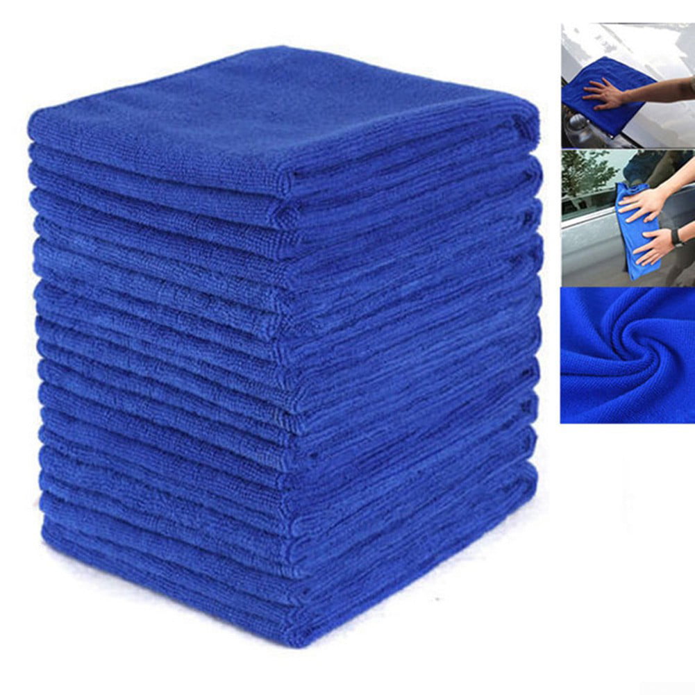 2/4/10pcs Soft Microfiber Absorbent Towel Car Cleaning Kitchen Wash Cloth Cleane 