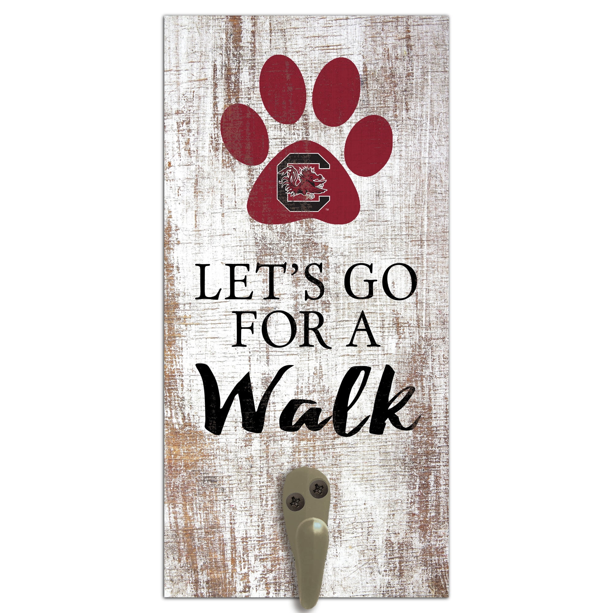 South Carolina Gamecocks 6'' x 12'' Leash Holder Sign