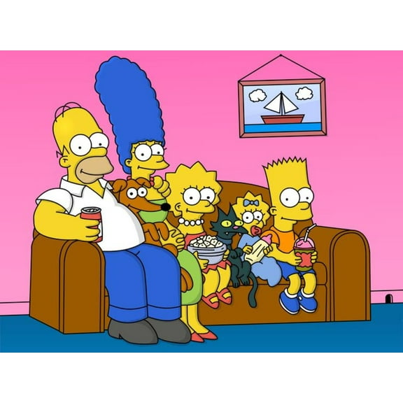 The Simpsons Diamond Painting Kits for Adults, 12x16 Inch Cartoon DIY Paint by Numbers for Adults Beginner