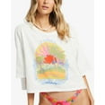 thumbnail image 4 of Billabong Women's True Cropped Oversized Boyfriend Relaxed Fit Tee T-Shirt (Large, Salt Crystal (Off White)), 4 of 7