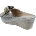 thumbnail image 3 of Gc Shoes Women's Sydney Rosette Slide Wedge Sandals, 3 of 7