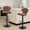 Brown, variant on Daluvenix Bar Stools with Back Sets of 4 ,Modern Barstools Adjustable Faux Leather Upholstered Swivel Bar Stools, Counter Height Bar Chairs with Back for Kitchen Island,Blue