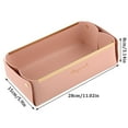 thumbnail image 2 of Checory Clearance Sale!Storage Bins,Desktop Leather Storage Box Foldable Organizer Basket With Handle Cosmetics Snacks Sundries Storage,Home Storage, 2 of 8