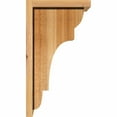 thumbnail image 3 of 8"W x 10"D x 18"H New Brighton Rough Sawn Corbel w/Backplate, Western Red Cedar, 3 of 9