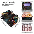 thumbnail image 3 of Musical Note Double Layered Insulated Lunch Bag with Two Compartments for Cold and Hot Food Storage - Large Capacity Refrigerated Meal Bag for Hand Carry - 7.1x11.4x16.1 inches, 3 of 6