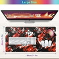 thumbnail image 3 of Extended XXL Large Gaming Mouse Pad 31.5x15.7inch Black Red Geometric Design NonSlip Base and Stitched Edge Perfect for Home Office Gaming Enhanced Workspace, 3 of 6