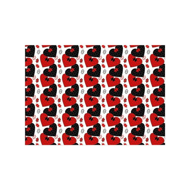 B Valentine'S Day Scrapbook Paper, Double Sided Wrapping Sticker Sheet With Heart Bow Dots Pattern For Greeting Cards Gift Decor Diy Craft And Party Decoration, 12X12In