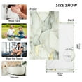 thumbnail image 6 of Yayeee 100% Cotton Hand Towels for Bathroom 16" x 28" Kitchen Towel, Gray Marble Pattern, 6 of 7