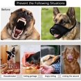 thumbnail image 2 of Bozal para perro liwang de nailon negro mediano, 2 of 5