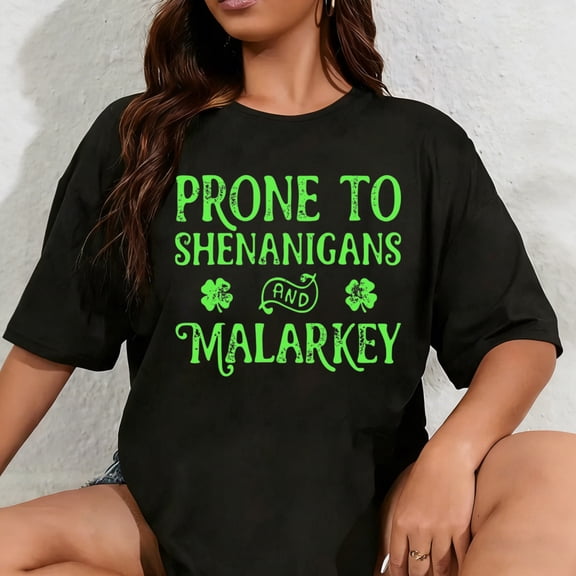100% Cotton St Patricks Day Shirt Women Lucky Shamrock Tshirt Saint Patricks Day Green Clover Short Sleeve Tops