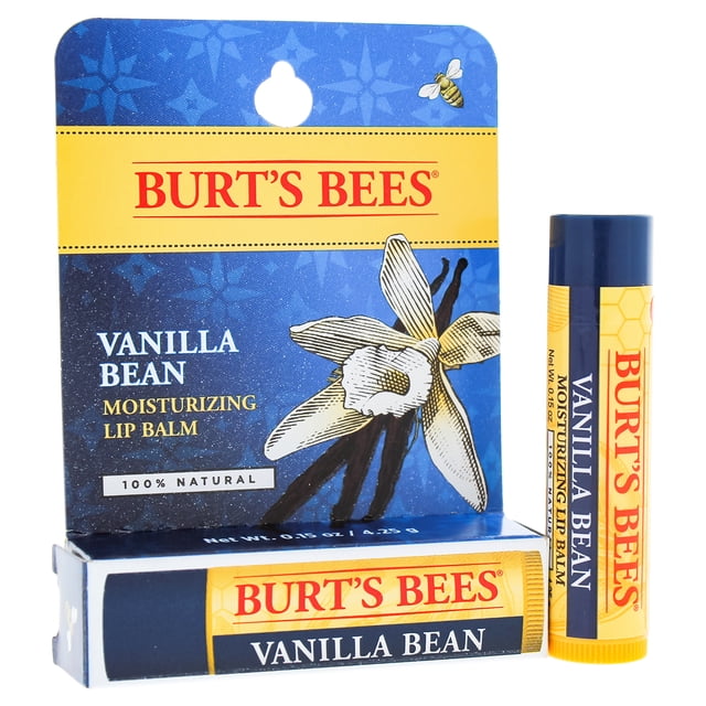Bálsamo labial Burts Bees Burts Bees Vanilla Bean Moisturizing Lip Balm Blister Bálsamo labial Unisex 0.15oz