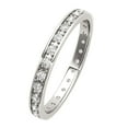 thumbnail image 3 of AoneJewelry Diamond Eternity Wedding Band In 10K Solid White, Yellow & Rose Gold, 3 of 5