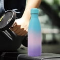 thumbnail image 3 of 17oz/500ml-Botellas de Agua de Acero Inoxidable, Las Botellas de Agua Mantienen Fríos Durante 24 Horas y Calientes Durante 12 horas (Azul, Rosa y Morado), 3 of 4