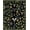 Black, Pattern 1, variant on Flatwoven High Traffic Area Rug, Enchanting Bug Motif with Artistic Plant Elements, Non Slip, Stain Resistant, Washable Area Rugs for Living Room, Bedroom(Green, 2X3)