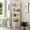 White 32, variant on Farmhouse Wall Mounted Shelves 36in Industrial Pipe Shelf 3 Tier and 2 Tier, DIY Bookshelf Unit with 3 Hooks for Kitchen, Bedroom, Living Room Display, Walnut