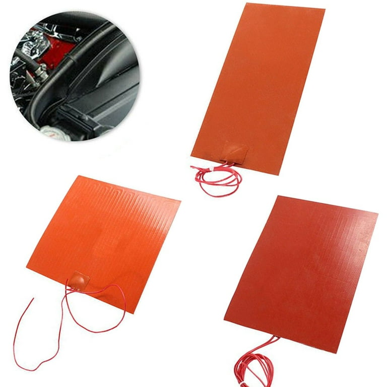Fancy 12/24V Electric Silicone Heating Plate Heater Pads Mat Flexible Heat Coil