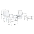 thumbnail image 5 of SAFAVIEH Chantelle Outdoor Patio 5 Piece Conversation Set, Grey, 5 of 10