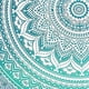 thumbnail image 4 of Lámpara de araña estilo bohemio hippie indio psicodélico mandala verde 200 x 150 cm (verde), 4 of 5