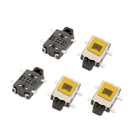 Square Push Button - 5Pcs 4 Pin Square 7mmx4mmx1.9mm Momentary DPDT Push Button Switch