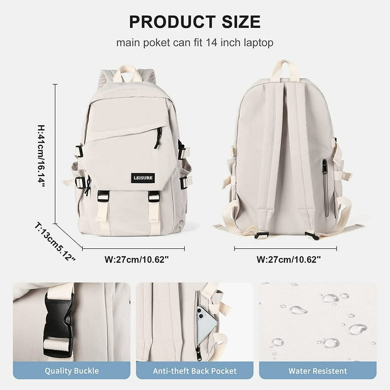 BJLFS Lightweight Backpack for Women School Book Bag Waterproof Casual Backpack for Men Laptop Bag Travel Daypack for Sports, Women's, Size: Large
