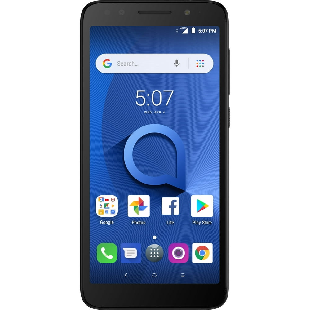 Alcatel 1X 16GB Unlocked Smartphone, Dark Grey