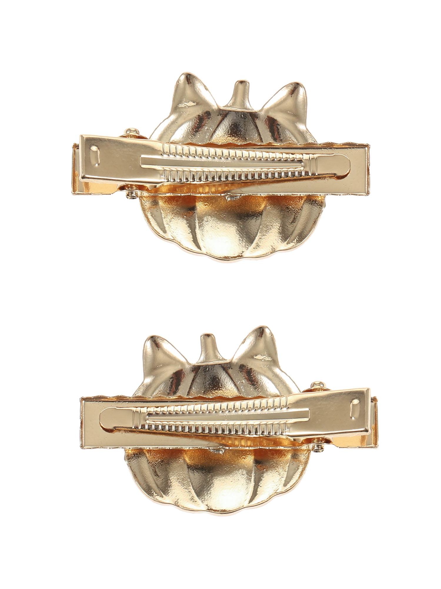 Way to Celebrate Jack-O-Lantern Cat Halloween Hair Clip Set, 2 Pieces