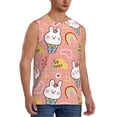 thumbnail image 2 of Balery Rabbit So Cute Camisetas sin mangas para hombre, absorbe la humedad y protege contra el mal olor.-Medium, 2 of 7