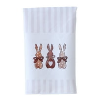 Up to 65% off! Dish Towels Easter Polyester Cotton Platter Towel Kitchen Rag Easter Towel